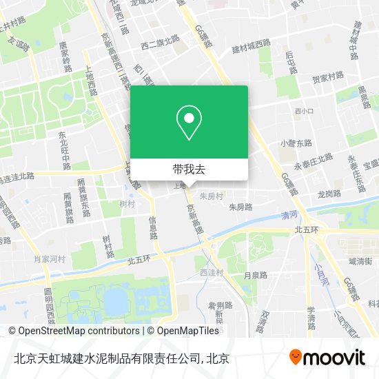 北京天虹城建水泥制品有限责任公司地图