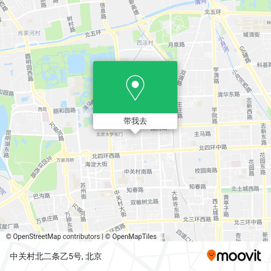 中关村北二条乙5号地图