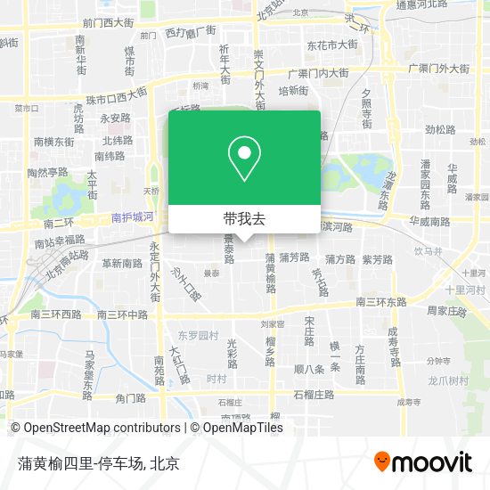 蒲黄榆四里-停车场地图