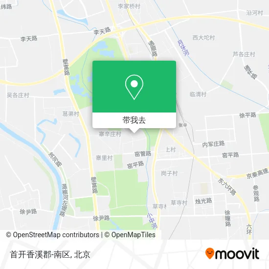 首开香溪郡-南区地图