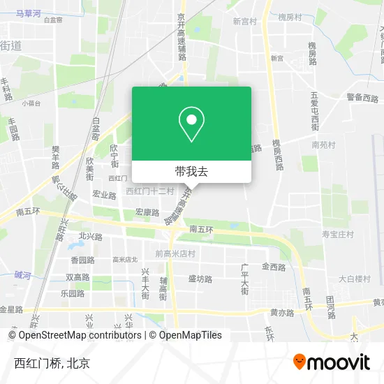 西红门桥地图