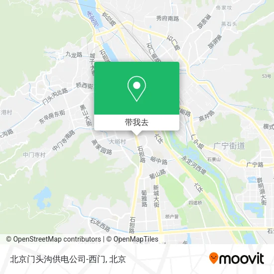 北京门头沟供电公司-西门地图