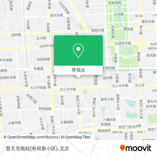 普天充电站(有研新小区)地图