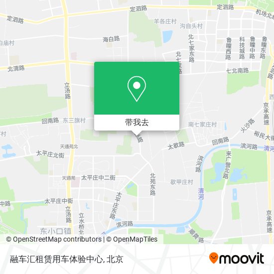 融车汇租赁用车体验中心地图