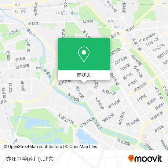 亦庄中学(南门)地图