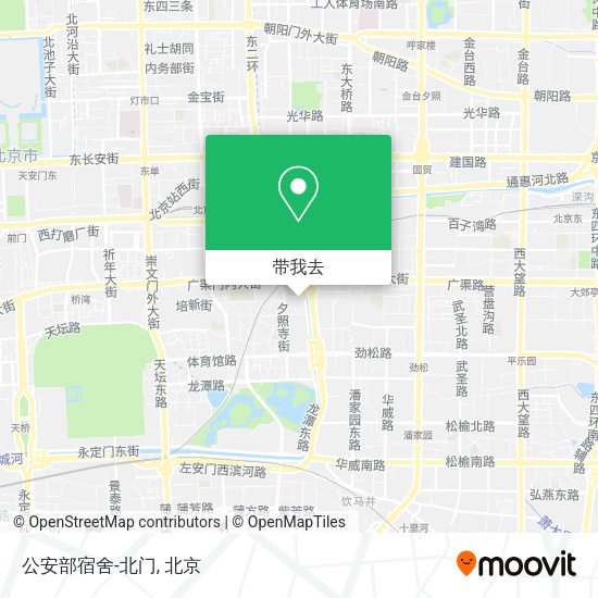 公安部宿舍-北门地图