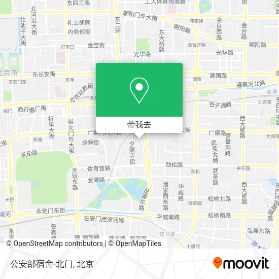 公安部宿舍-北门地图