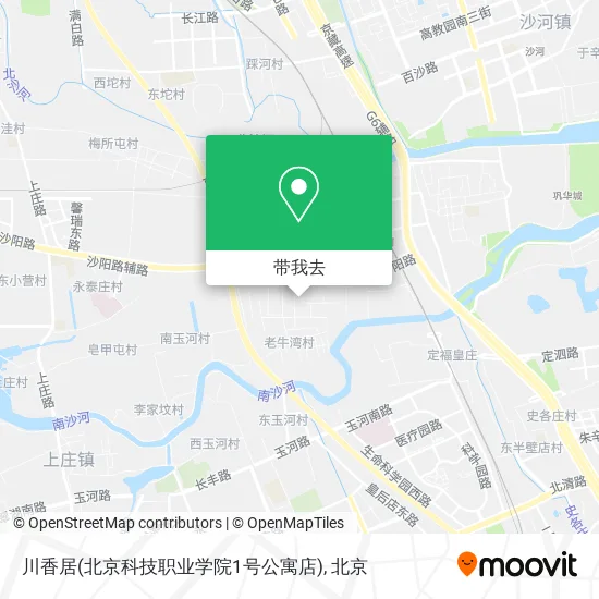 川香居(北京科技职业学院1号公寓店)地图