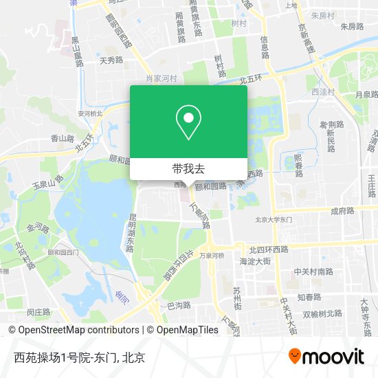 西苑操场1号院-东门地图