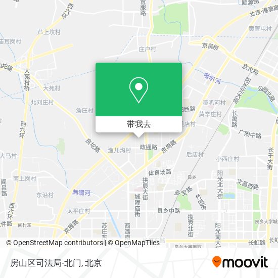 房山区司法局-北门地图