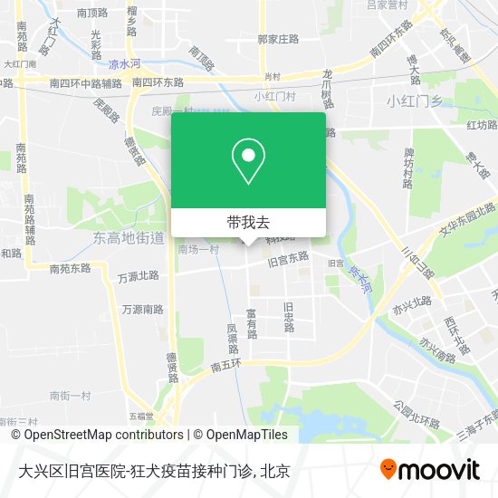 大兴区旧宫医院-狂犬疫苗接种门诊地图