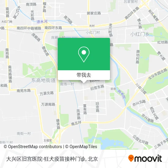 大兴区旧宫医院-狂犬疫苗接种门诊地图