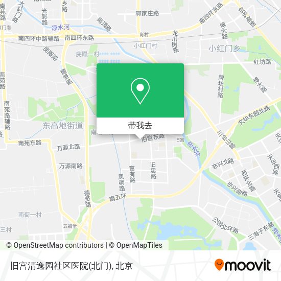 旧宫清逸园社区医院(北门)地图