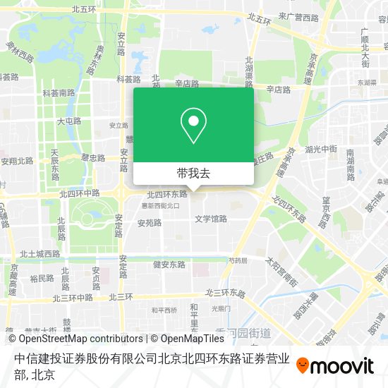 中信建投证券股份有限公司北京北四环东路证券营业部地图