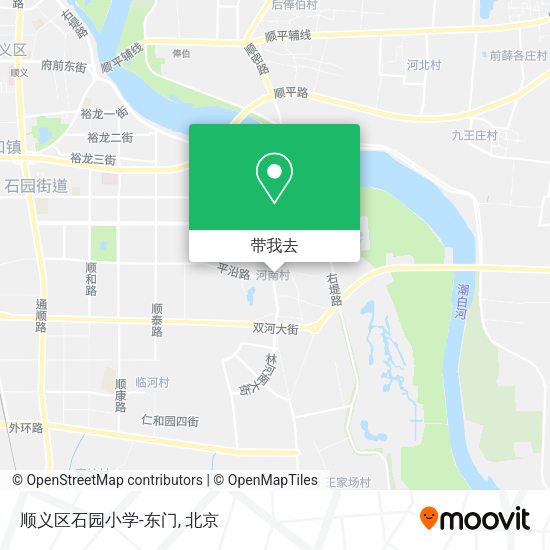 顺义区石园小学-东门地图