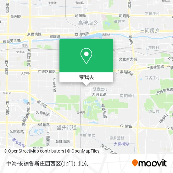 中海·安德鲁斯庄园西区(北门)地图
