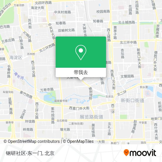 钢研社区-东一门地图