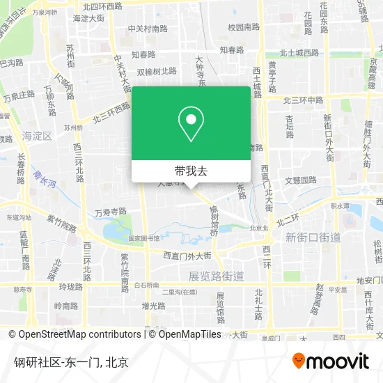 钢研社区-东一门地图