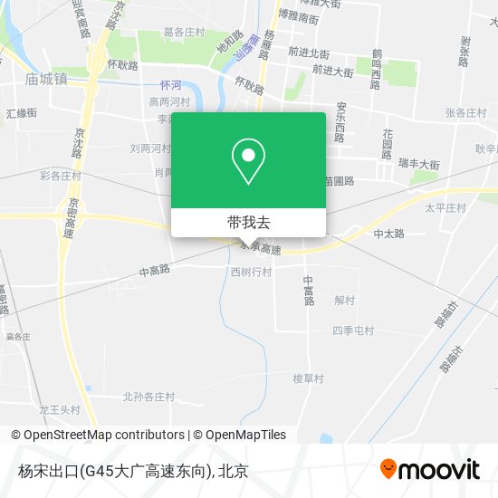 杨宋出口(G45大广高速东向)地图