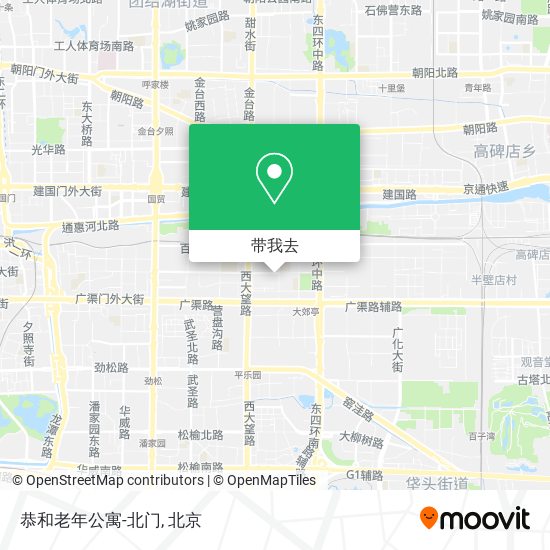 恭和老年公寓-北门地图