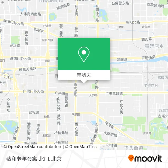 恭和老年公寓-北门地图