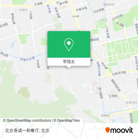 北京香成一和餐厅地图