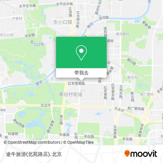 途牛旅游(北苑路店)地图