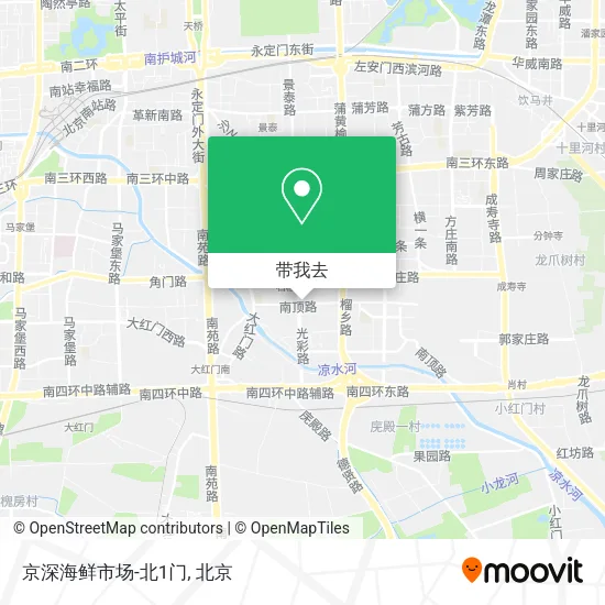 京深海鲜市场-北1门地图
