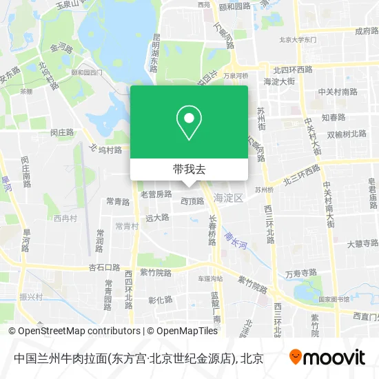 中国兰州牛肉拉面(东方宫·北京世纪金源店)地图
