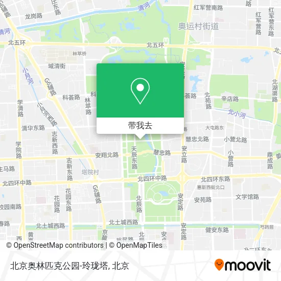 北京奥林匹克公园-玲珑塔地图