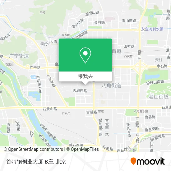 首特钢创业大厦-B座地图