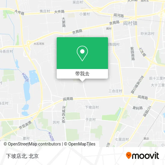 下坡店北地图