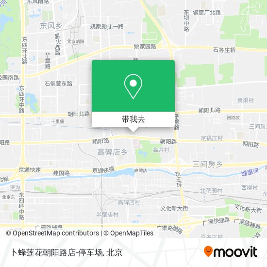 卜蜂莲花朝阳路店-停车场地图
