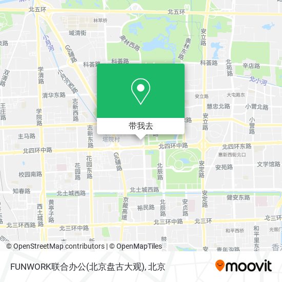 FUNWORK联合办公(北京盘古大观)地图