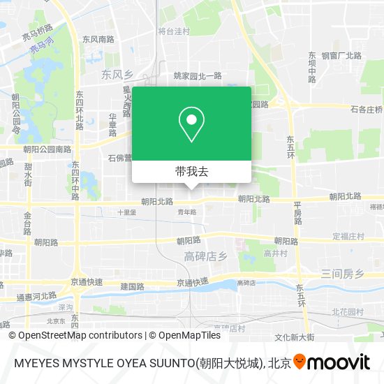 MYEYES MYSTYLE OYEA SUUNTO(朝阳大悦城)地图