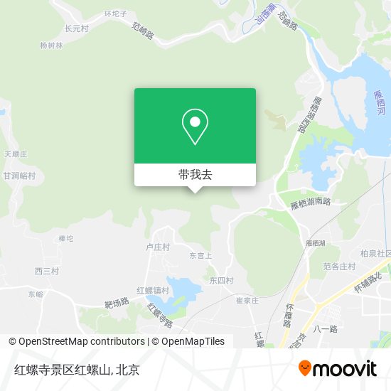 红螺寺景区红螺山地图