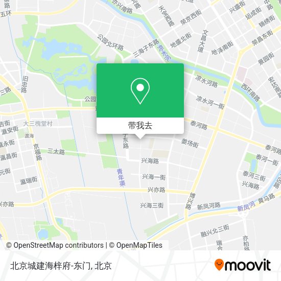 北京城建海梓府-东门地图