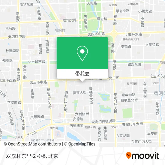 双旗杆东里-2号楼地图