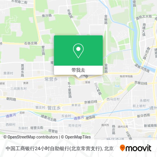 中国工商银行24小时自助银行(北京常营支行)地图