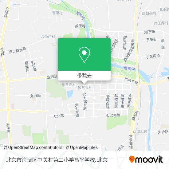 北京市海淀区中关村第二小学昌平学校地图