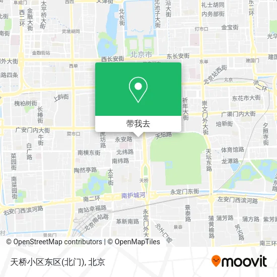 天桥小区东区(北门)地图