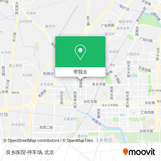 良乡医院-停车场地图