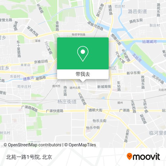 北苑一路1号院地图