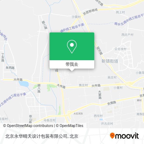 北京永华晴天设计包装有限公司地图