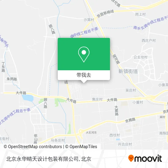 北京永华晴天设计包装有限公司地图