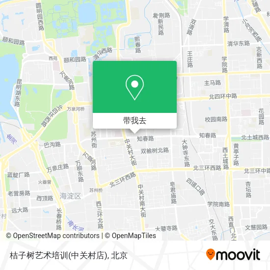 桔子树艺术培训(中关村店)地图