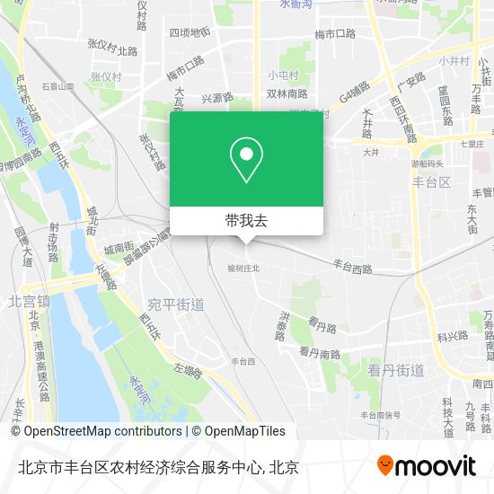 北京市丰台区农村经济综合服务中心地图