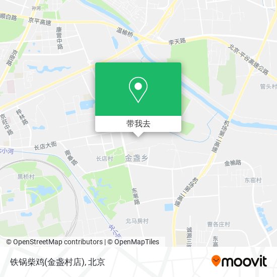 铁锅柴鸡(金盏村店)地图