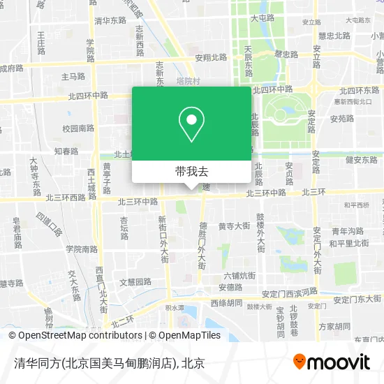 清华同方(北京国美马甸鹏润店)地图