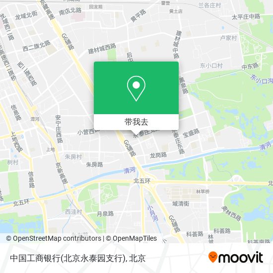 中国工商银行(北京永泰园支行)地图